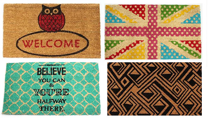 Outdoor and Indoor Thick Doormats - 14 Designs