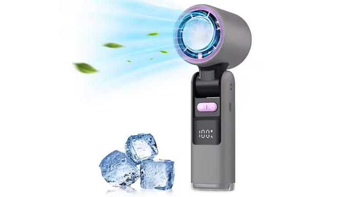 High-Speed Brushless Turbo Folding Handheld Fan - Standard or Premium!