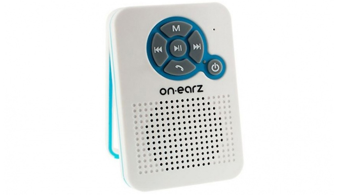 On Earz Wireless Bathroom Speaker with Integrated Radio