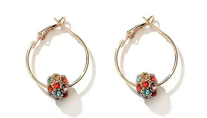 Multi-Coloured Ball Earrings