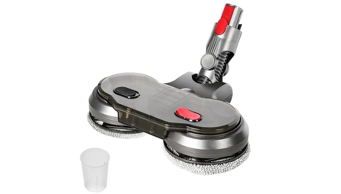Dyson-Compatible Electric Mop Head Extension - with 6 Cleaner Pads