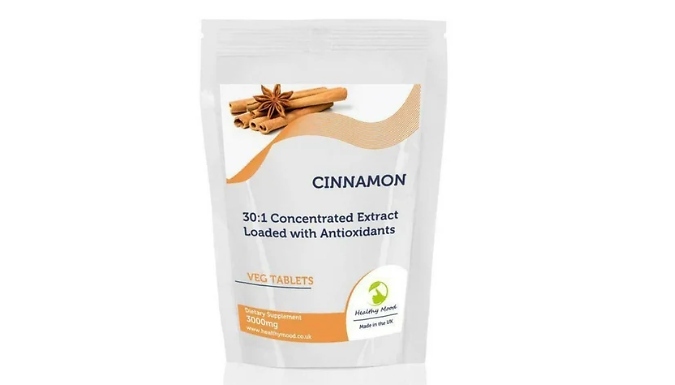 Cinnamon Extract 3000mg Tablets - 7 to 250 Tablets!