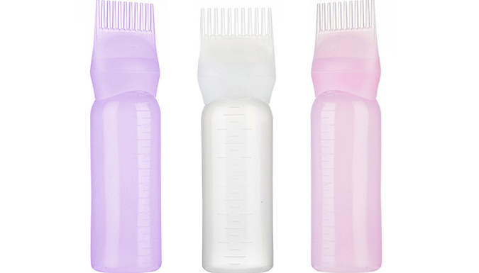 Hair Dye Bottle with Brush - 1-3 Bottles & 3 Colours