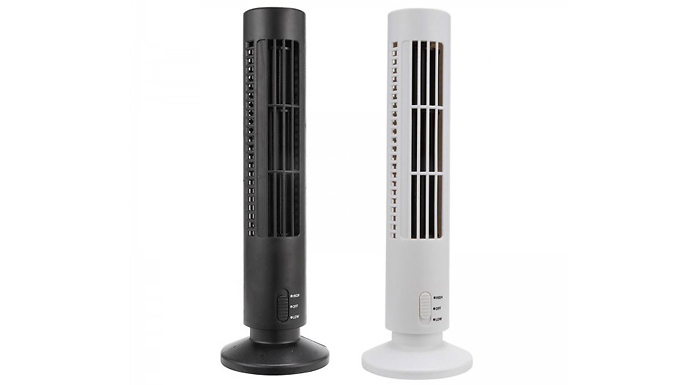 Cooling Portable Tower Fan –  2 Colours Deal Price £12.99