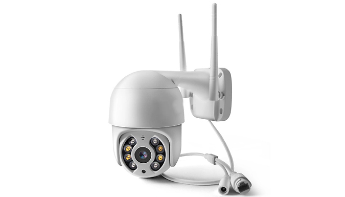 HD Wireless Wide-View Security Camera With Microphone