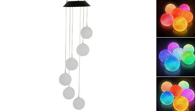 Solar Colour Changing Light Wind Chime