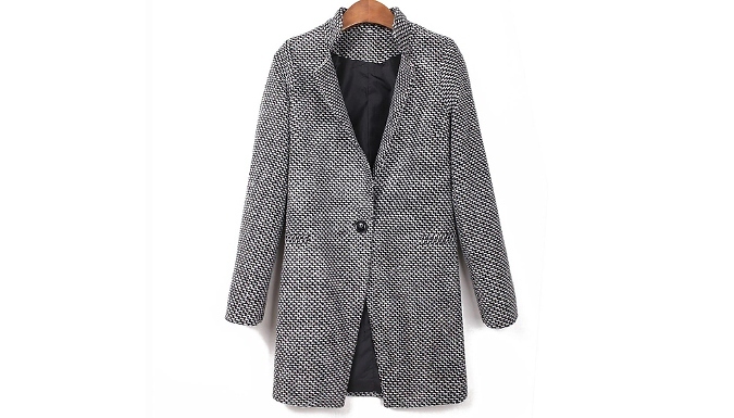 Women's Oversized Tweed Coat