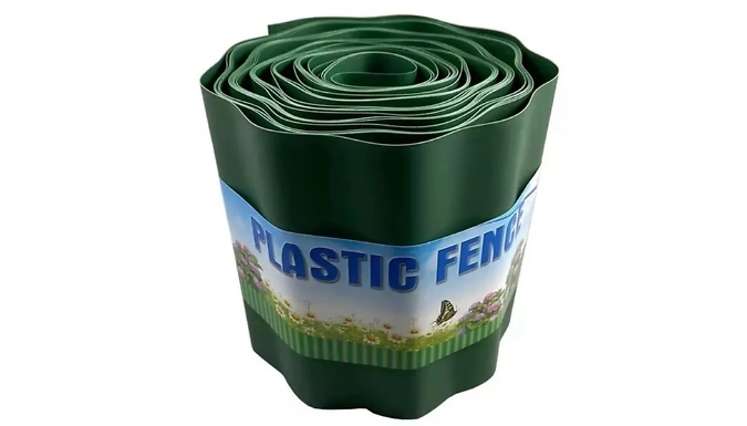 9M or 18M of Plastic Garden Edging Fence
