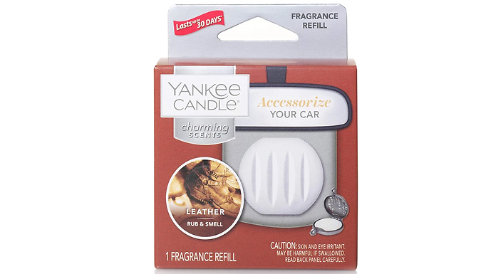 30-Day Yankee Candle Car Fragrance Refill - Lemon Lavender or Leather
