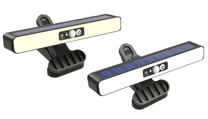 1, 2 or 3-Pack of Garden Solar Panel Clip-On Lights - 2 Colours!