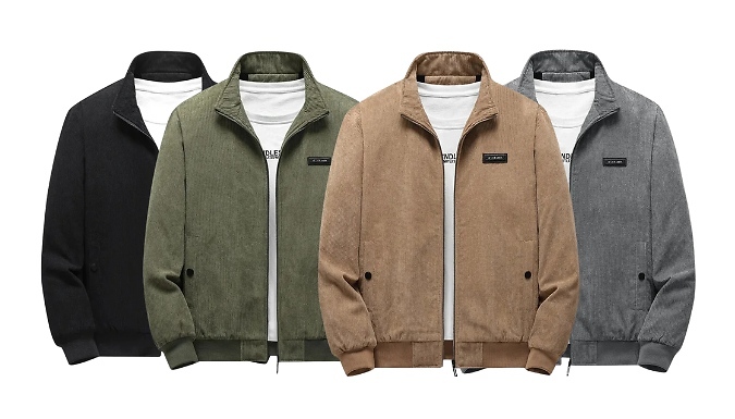 Men's Loose-Fit Corduroy Jacket - 4 Colours & 6 Sizes