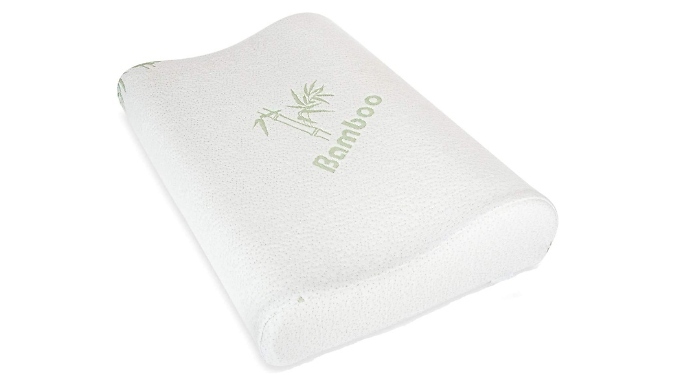 Bamboo Memory Foam Supportive Pillow - 1 or 2-Pack!