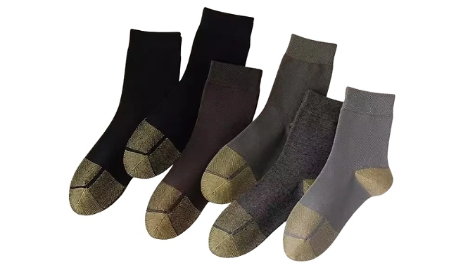 12 Pairs of Men's Wide-Top Crew Socks - UK 6-11