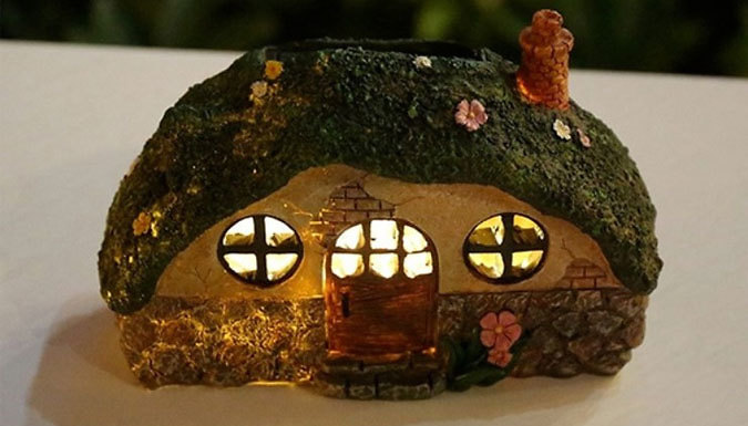 Solar Powered LED Fairy House Garden Light - 2 Designs