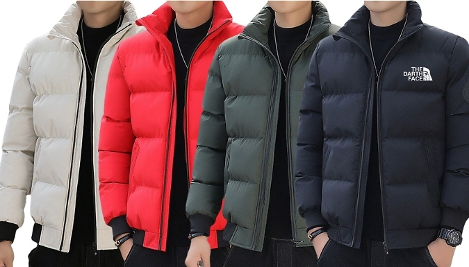 Men’s Winter Warm Puffer Jacket - 6 Sizes & 4 Colours