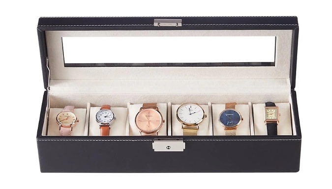 PU Leather Watch Display Case