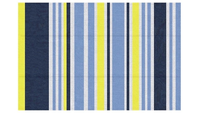 Outsunny Waterproof Reversible Outdoor Striped Rug!