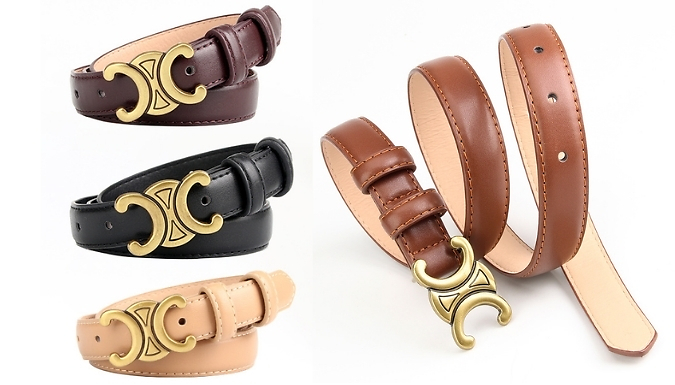 Belt with Gold-Coloured Clasp - 4 Colours