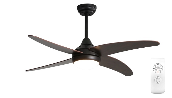Ceiling Fan & LED Light with Remote Control - 2 Sizes!