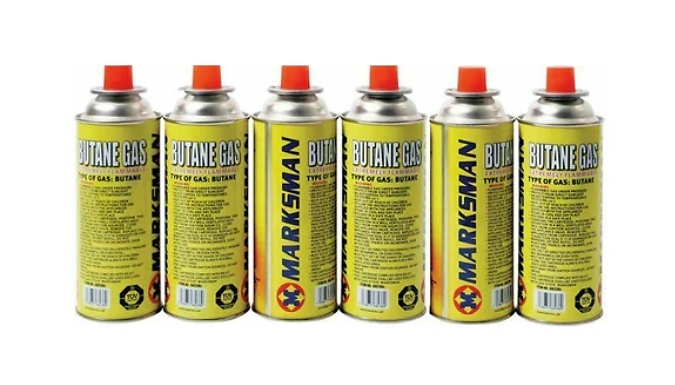 Marksman Butane Gas Stove Canisters - 1 to 24 Canisters!