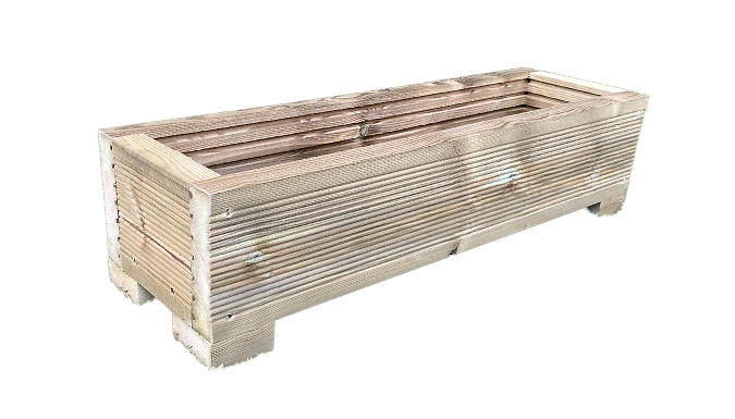 Single Tier Wooden Planter Troughs - 4 Sizes!