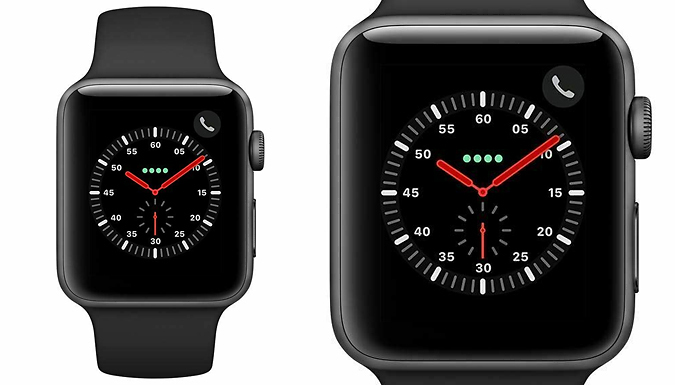 Apple Watch Series 3 Cellular 42mm 16GB Space Grey Aluminium Case with Black Sport Band
