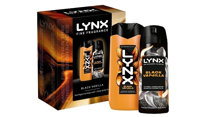 LYNX Fine Fragrance Black Vanilla Gift Set - Buy 1, 2, 3 or 4!