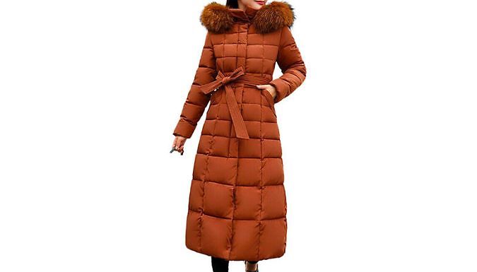 Padded Maxi Puffer Parka Jacket - 6 Colours & 5 Sizes