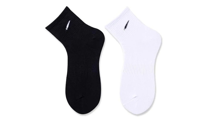 10-Pairs Solid Colour Ankle Socks - 2 Colours