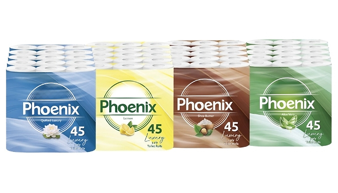 45 Rolls of Quilted 3 Ply Toilet Roll - 4 Options