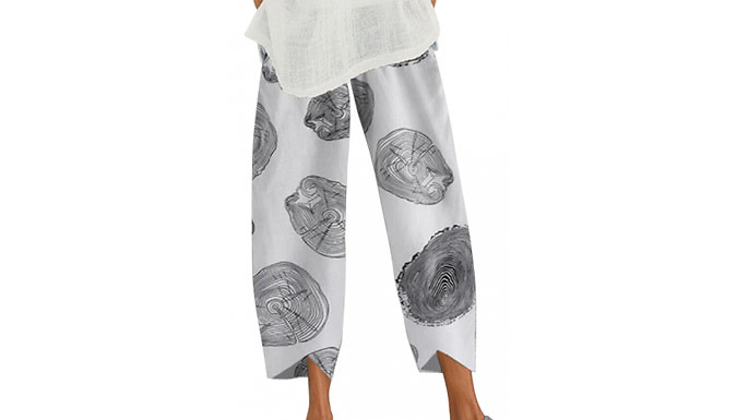 Tree-Print Loose Casual Leggings - 2 Colours & 5 Sizes