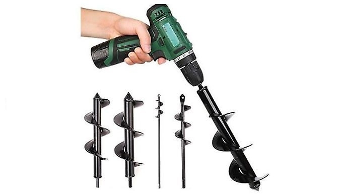 Garden Post Lawn Digger Bit with Hex Drive - 2 Sizes at Go Groopie