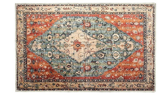 Bohemian-Style Non-Slip Tribal Rug - 4 Colours