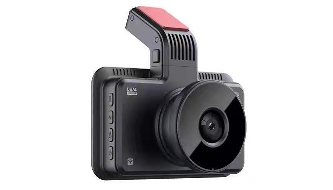 HD Dual Lens Car Dash Camera with Optional SD Card - 16GB or 32GB