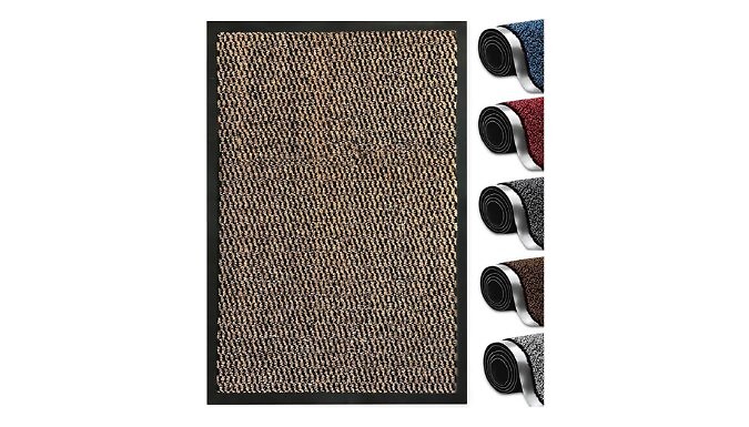 Non-Slip Indoor Dirt Trapper Door Mat - 6 Colours & 13 Sizes