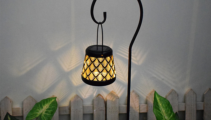 Solar Lantern Can Garden Lamp With Optional Stake