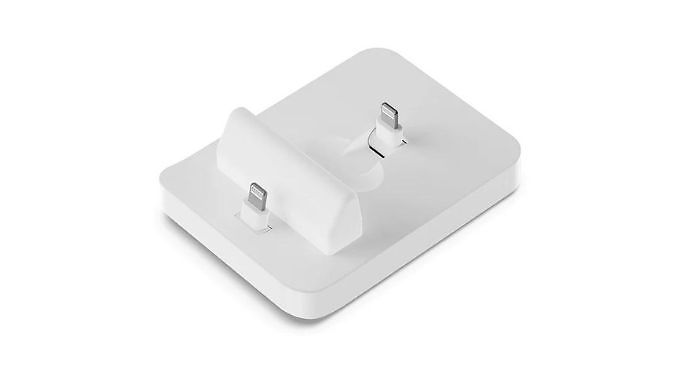 2-in-1 Charging Stand for iOS - 2 Colours at Go Groopie