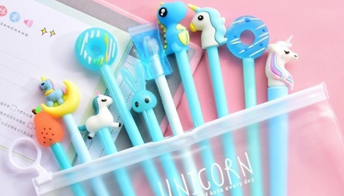 10 or 20 Pack of Magical Unicorn Gel Pens - 4 Colours