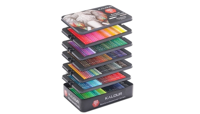 180-Piece Artist Grade Coloured Pencil Set