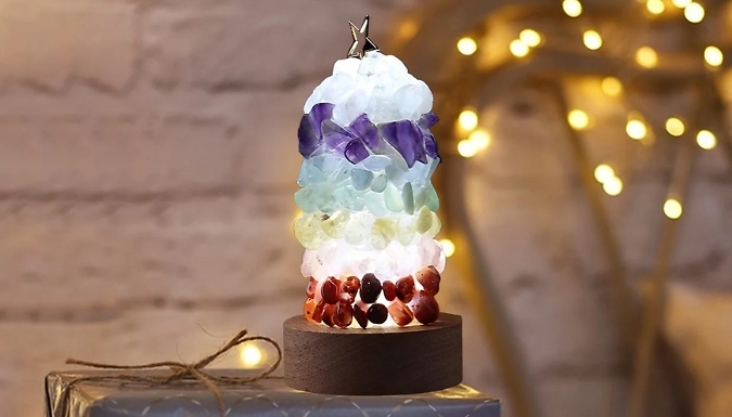 Colourful Crystal Night Light - 2 Light Colours!