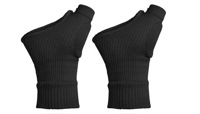 Pair of Wrist Support Compression Gloves - 2 Colours & 2 Sizes