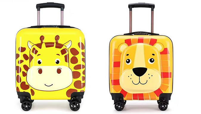 18 Inch Kids Cute Animal Suitcase - 8 Designs