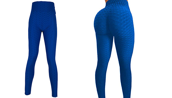 Bubble Print Butt Lifting High Waist Yoga Pants - 4 Colours & 4 Sizes