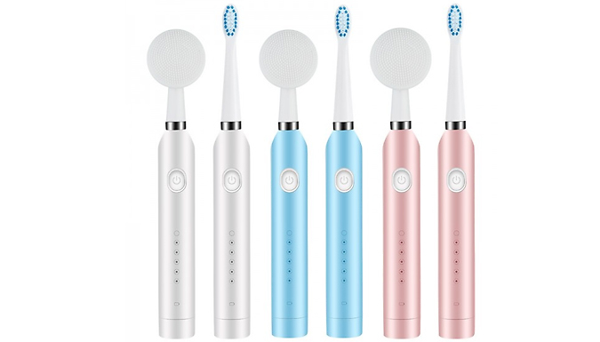 2-in-1 Electric Facial Massager & Toothbrush - 3 Colours