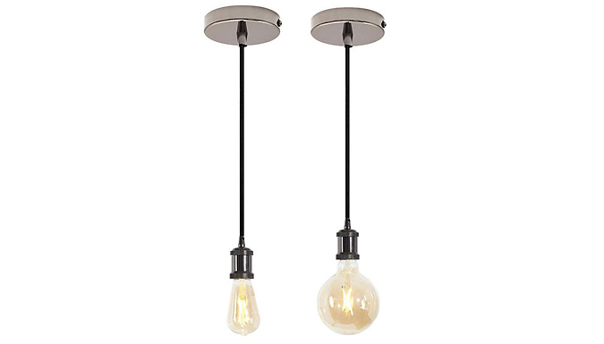 4lite WiZ Vintage-Style Pendant Light with Wi-Fi Smart Bulb - 2 Designs