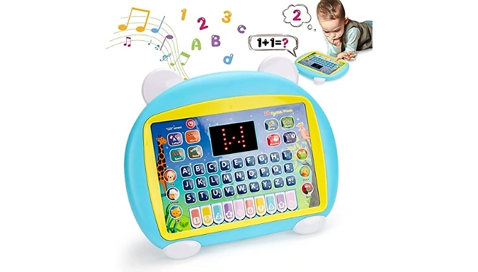 Kid's Educational Learning Game Tablet - 2 Colours