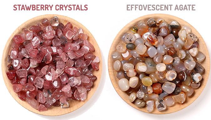Multi-Colour Crushed Crystal And Agate Stone – 5 Choices Deal Price £7.99