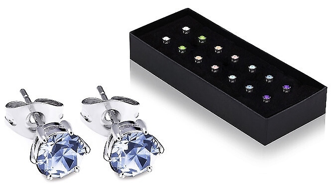 Set of 7 Luxury Crystal Earrings