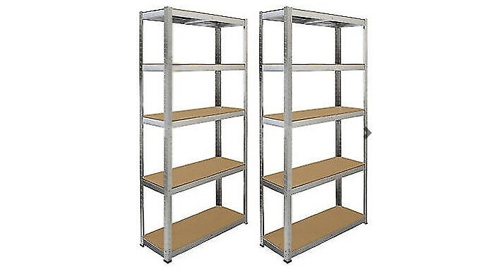 5-Tier Heavy Duty XL Fortified Metal Shelving Unit - 1 or 2-Pack!