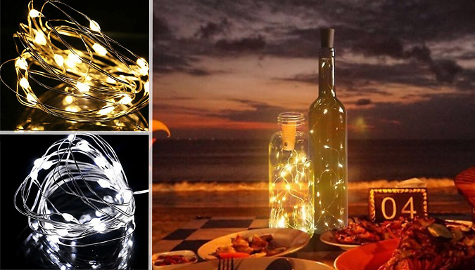 Supertrendinuk LED Wine Bottle String Light - 2 Colours